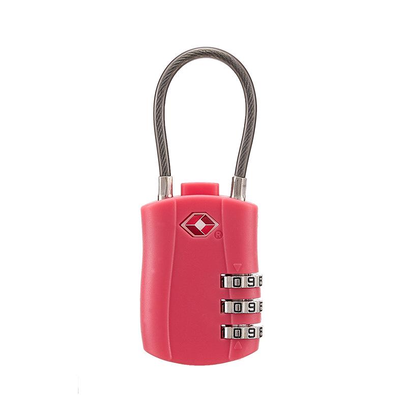 3-Digit TSA Approved Padlock for Luggage, Backpack, Drawer, and Storage