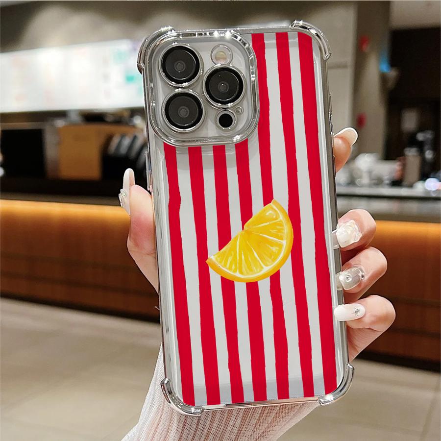 

Lemon Cool Stripe Pattern Phone Cover Case for Apple iPhone 17 Pro Max 11 14 Air 16e 15 16 Pro 12 Plus 13 iPhone 16 Pro