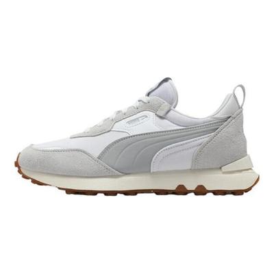 Rider FV Comfortable Versatile Low-Top Lifestyle Casual Shoes Unisex Sneaker White Gray 391925-07