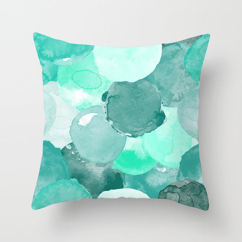 

Популярная чайная утка синяя геометрическая наволочка для подушки домашняя наволочка для диванной подушки 45X45 ultra short velvet