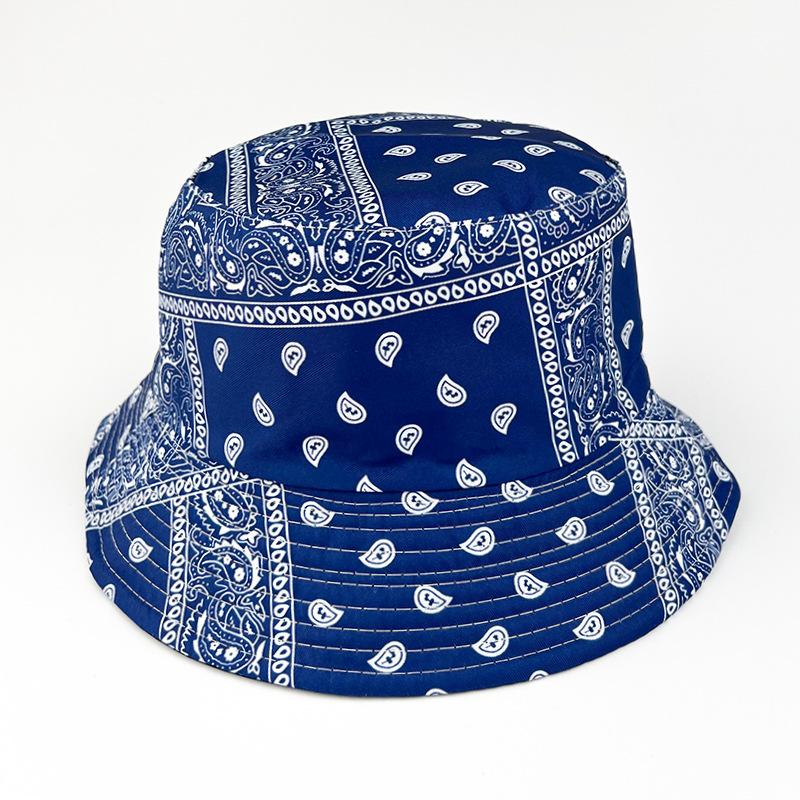 European and American new cashew flower fisherman hat, men's trendy foldable sunscreen sun hat
