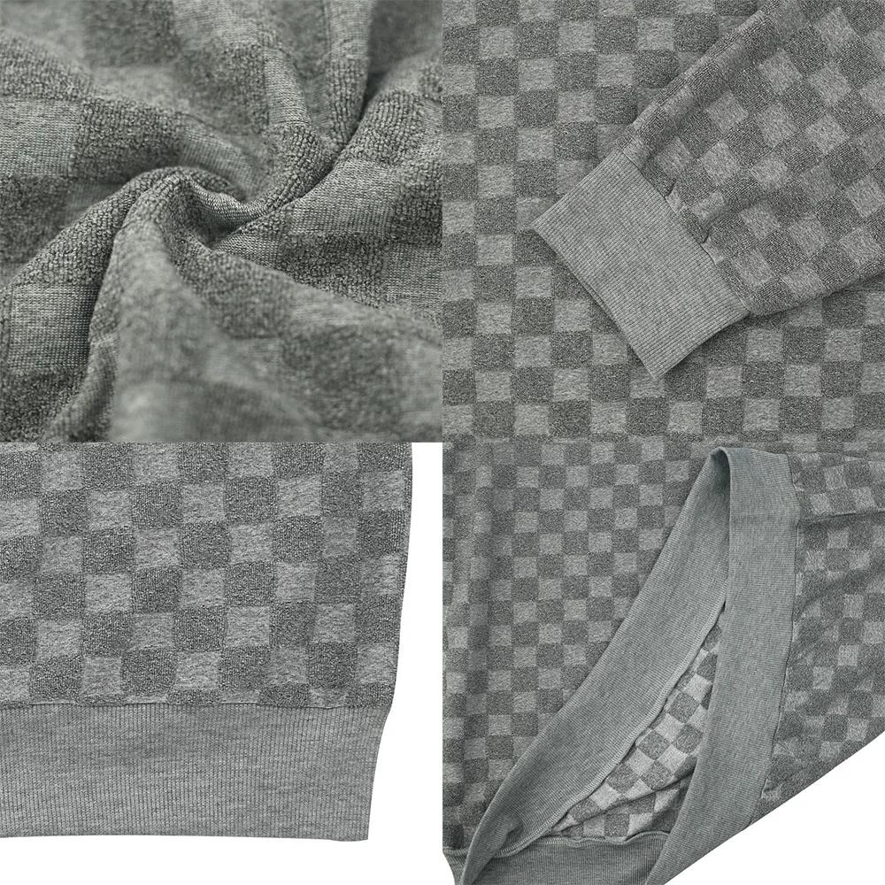 Herren Kariertes Langarm-T-Shirt Schweres Casual Bottoming Shirt Home Wear Streetwear Winter Tops Tees Streetwear