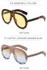 New Women's Large Frame European American Sunglasses - Trendy Goggle Style Fashion with High-End Feel