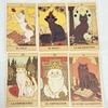 El Tarot De Los Gatos Cards 78 Cartas Del Tarot Spanish Edition Cats Rule Earth Divination Deck Borad Playing Games