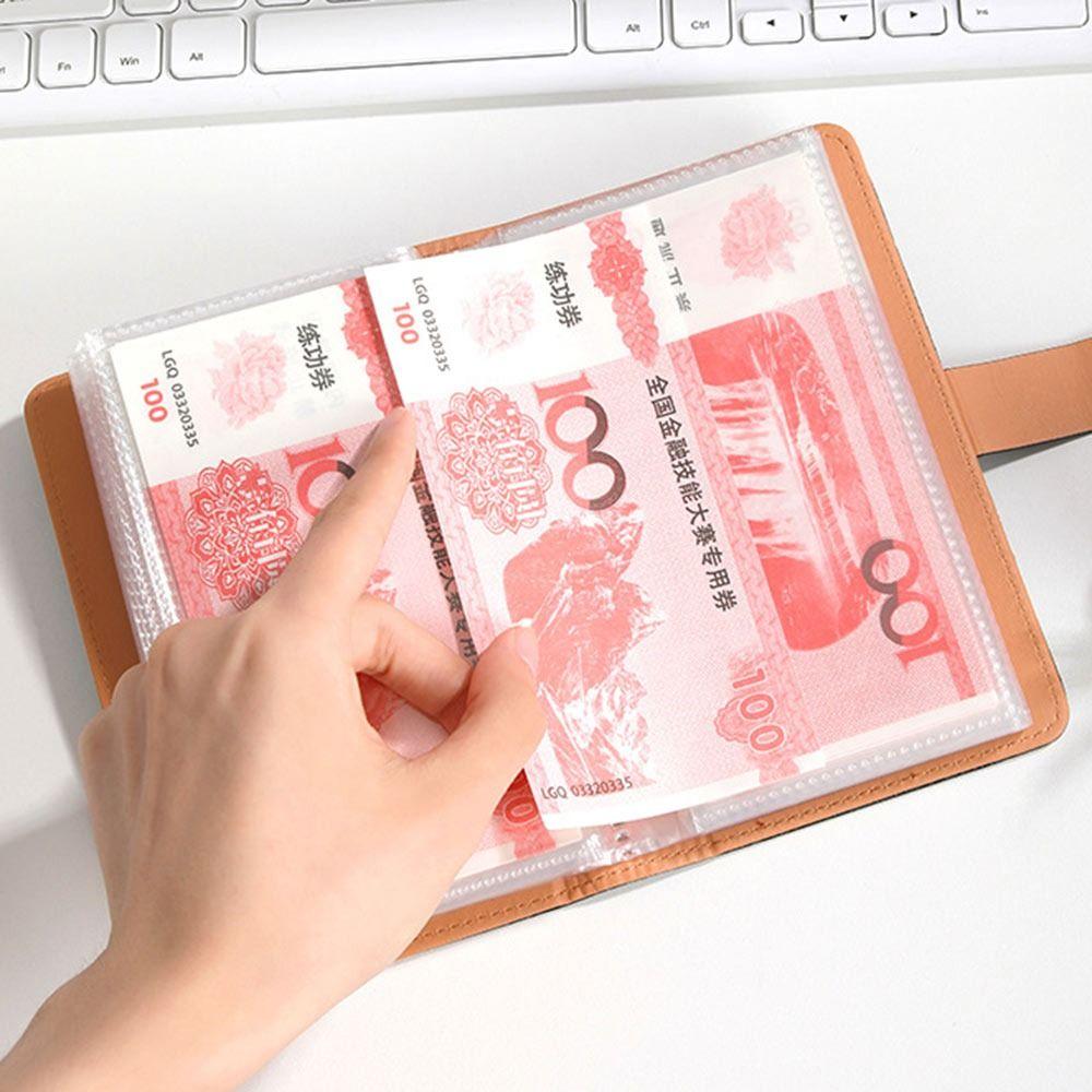 Large Capacity Mini Binder Savings Challenge PU Savings Challenges Book Budget Binder  Children