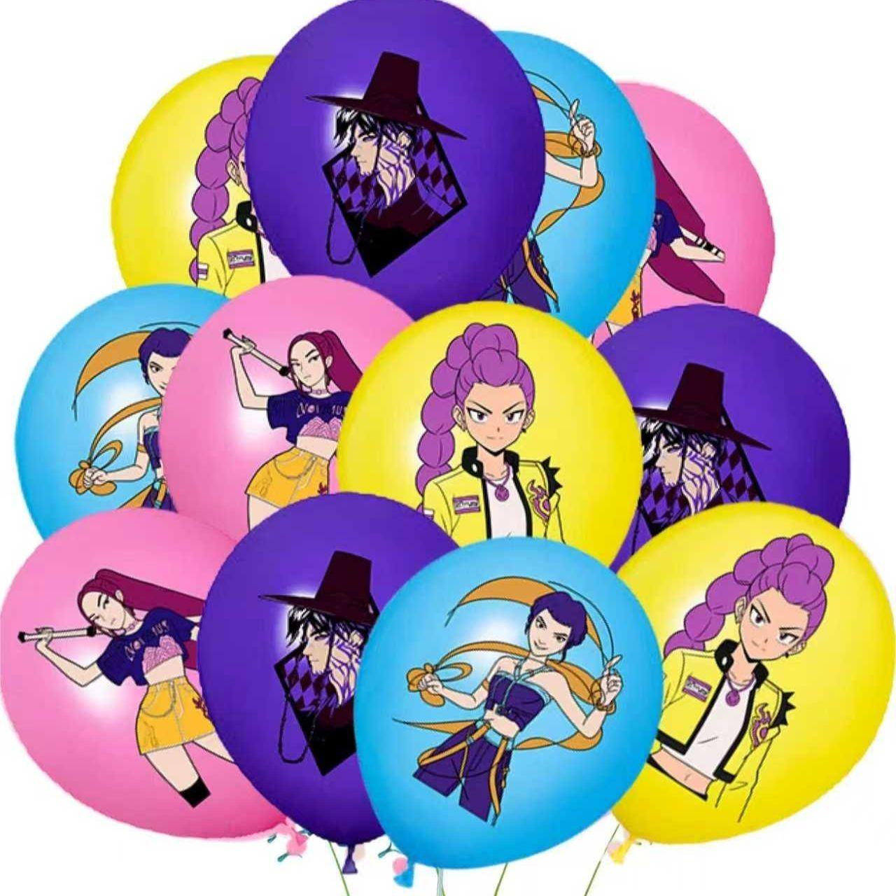 

Модний Набір Повітряних Кульок на Тему Команди Мисливців на Відьом Декорація для Дня Народження Style 2