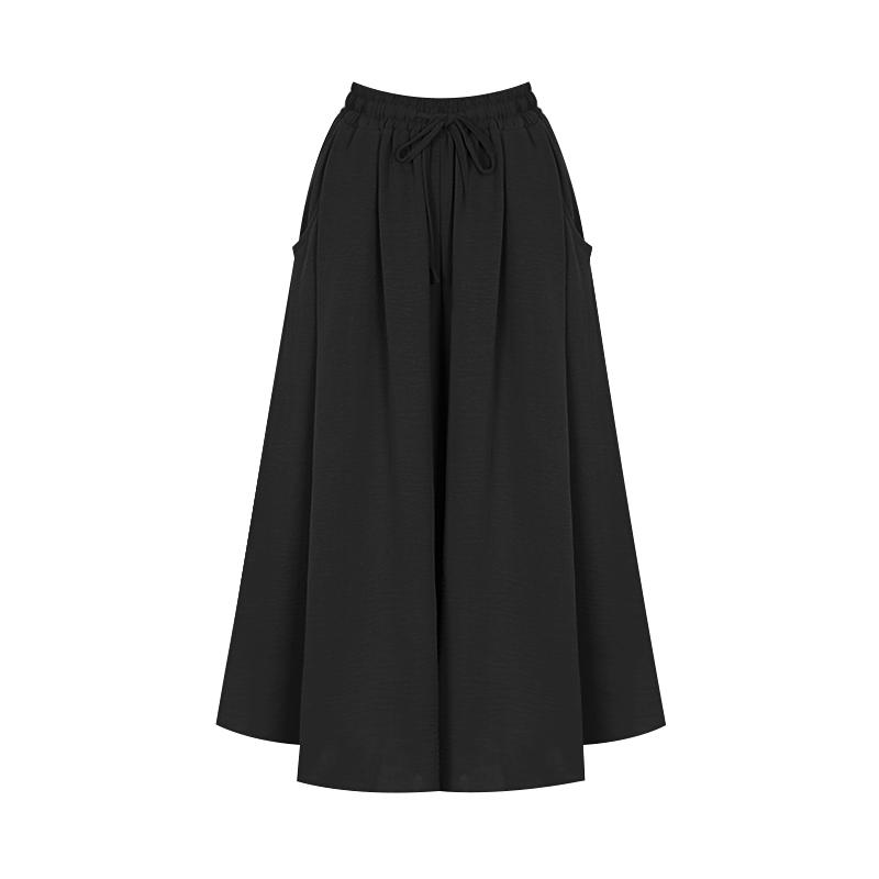 SELLY'S Soft Midi Elastic Pants_I6B-Cpt010