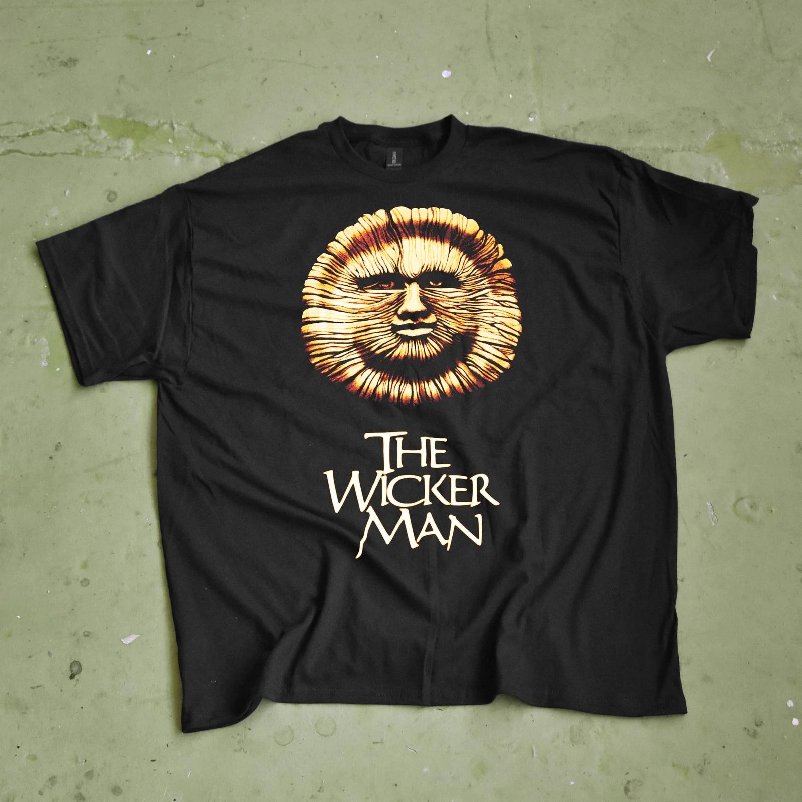 Футболка «Плетеный человек», Футболка в стиле фолк-хоррор 1973 года, Футболка с языческим символом солнца S