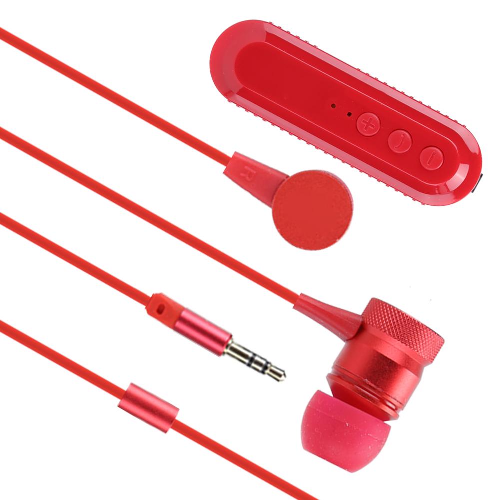 Lavalier Clipon Bluetooth 4.1 Headset Earphone Headphone Stable Transmission Red