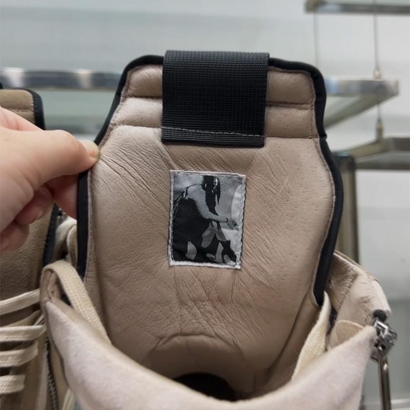 Ro Buty Męskie Skóra Nowe Ziemisty Szary Zamsz Bydlęcy Sznurowane Zamek Gruba Podeszwa Luksusowe Geo Damskie Uliczne Hip-hop Codzienne Płaskie Buty