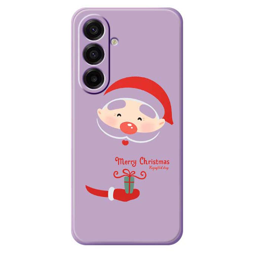 For Samsung Galaxy A17 5G Case Santa Claus Gift Pattern Printing Straight Edge TPU Phone Back Cover