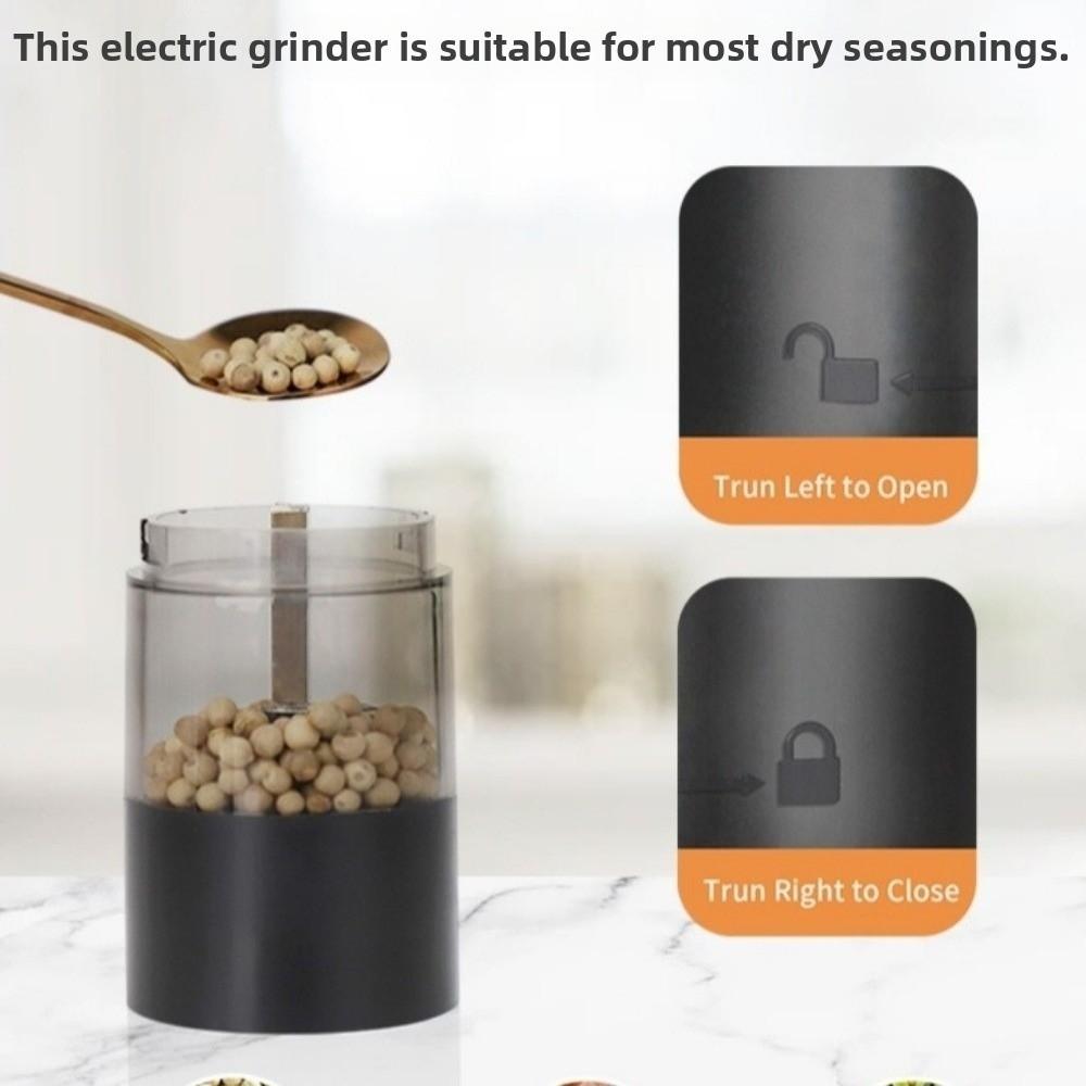 Ceramic Core Electric Salt  Grinder Adjustable Coarseness Spice Mill  Kitchen Tool