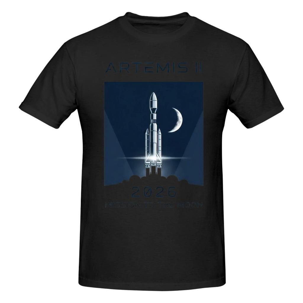 Piece Moon Orbit Test Novelty Cotton TShirt Moonfall Artemis Tees Tops For Unisex