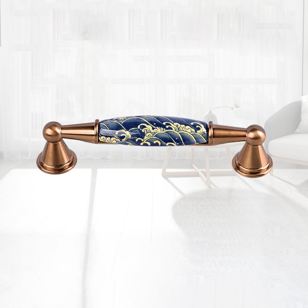 2pcs Contemporary Luxury Handles High-end American-style Handles European Ceramic Knobs  Cabinets