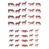 40x 87th HO Plastic Zoo Animals Horse Figures Models Set Children's Layout