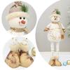 Festival Christmas Snowman Telescopic Doll Printing Merry Christmas Decoration  New Year Supplies