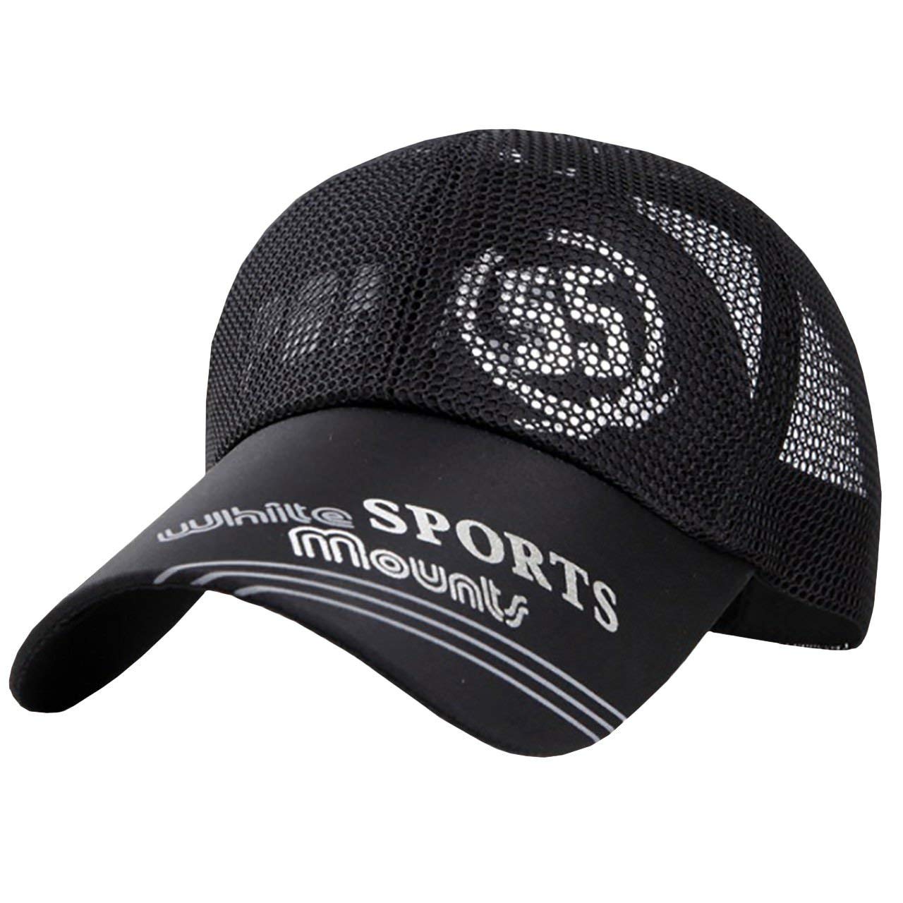 

BUZZxSELECTION Mesh Perfect for and Size 55 Men s Cap, Stylish, Running, Golf, Sports, (CAP025) (01 Black)