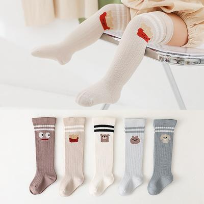 Baby Socks Cortoon Stripe Soft Cotton Knitting Autumn Winter Warmer Knee High Socks  Newborn Girls Clothes Boys Stuff Gifts 0-3Y