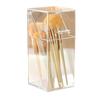 1PC Transparent Makeup Brush Holder with Lid - Dust-proof Large Capacity Cosmetic Organizer for Lipsticks Desktop Storage Box