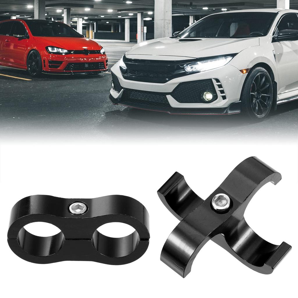 uxcell AN10 Car Hose Separator Clamp Fuel Line Connector for