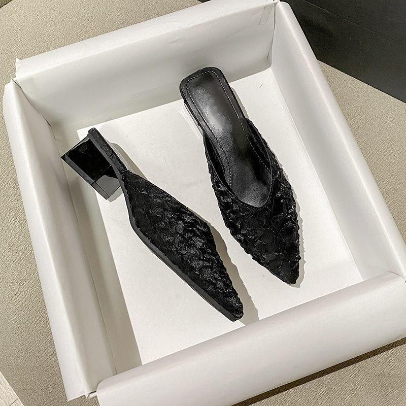 Hanbok Style Slingback Mules With Pu Material For Summer Casual Wear