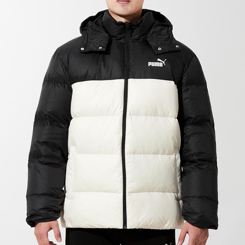 Puma Detachable Hooded Down Jacket Men Outerwear White 534937-73