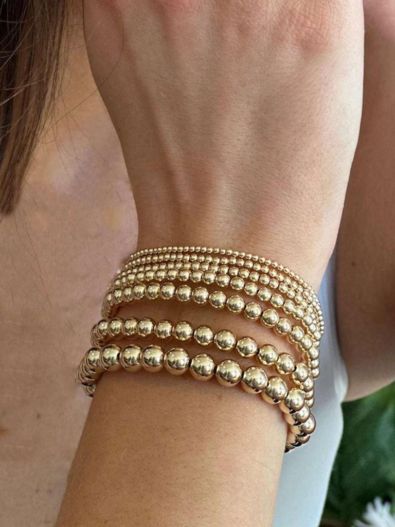 Set di 7 Braccialetti Minimalisti Vintage con Perline per Donna Moda Eleganti Braccialetti Fatti a Mano Gioielli per Uso Quotidiano Feste Vacanze Regali