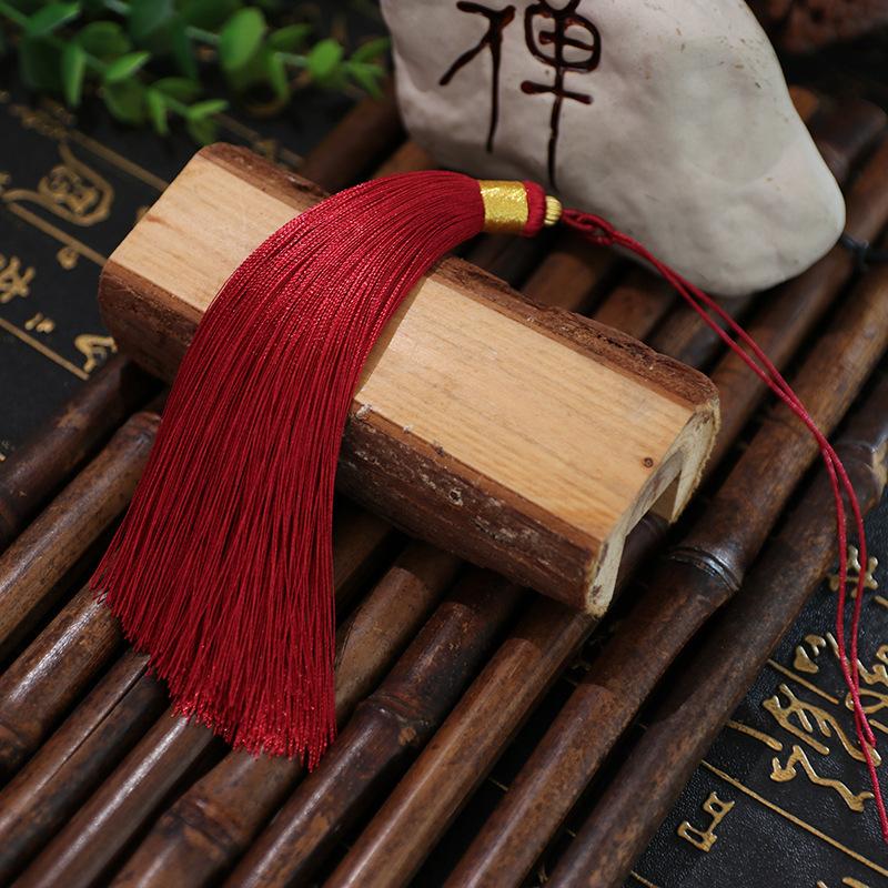 Tassel 13Cm Double Pull Circle Around Gold Thread Tassel, Polyester Tassel Ears, Fan Pendant Pendant Tassel Accessories, Tassel