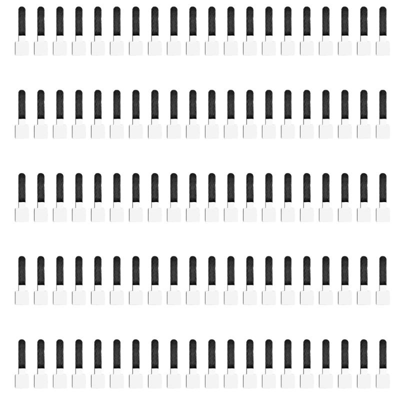 100Pcs Power Cord Storage Cable Manager Adhesive Cord Clip Cable Management Protector for Desktop Managements