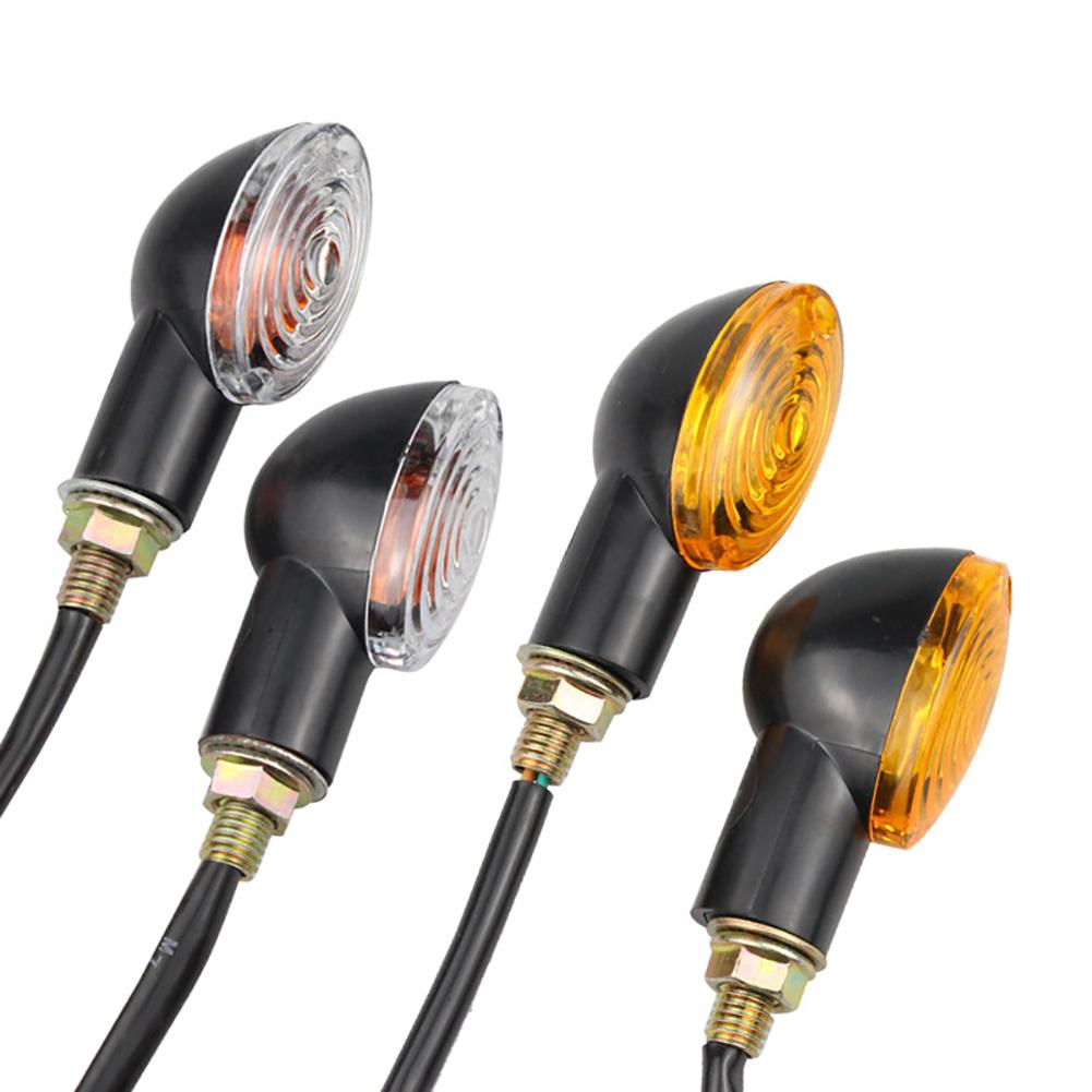 2Pcs Universal Motorcycle Turn Signal Lights Indicator Blinker For Honda Suzuki Kawasaki Yamaha Aprilia Incandescent Lamp