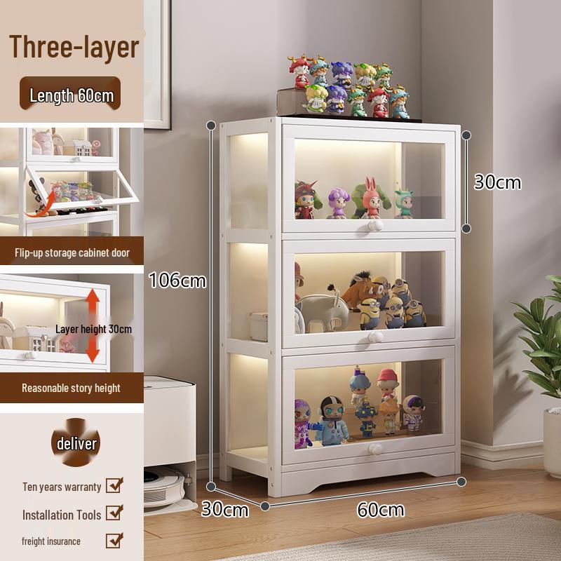 Acrylic Glass Display Cabinet with Lock for Toys and Prizes