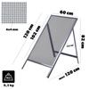 KADAX Sito Budowlane Do Piachu Piasku Ziemi murarskie 120x60cm Żwiru Oczko 4mm