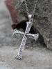 Truepenny Tru-N407 Stone Cross Necklace