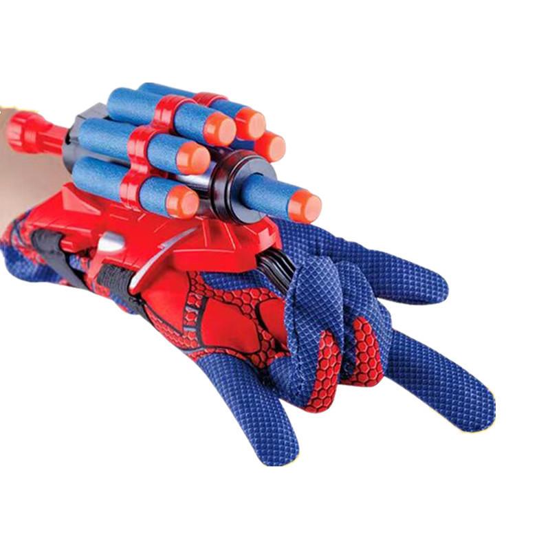 Non-Toxic With 10 Suckers Upgrade Launcher Spray Wrist Gloves Launch Soft Bullet Toy