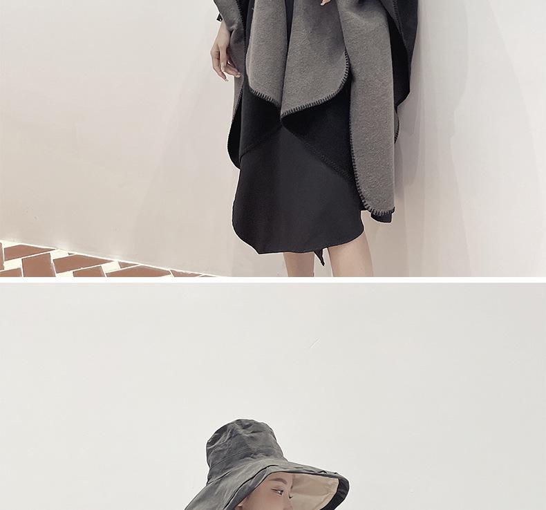 New Yunnan Ethnic Style Double-Sided Shawl: Versatile Warm Cloak Scarf for Women