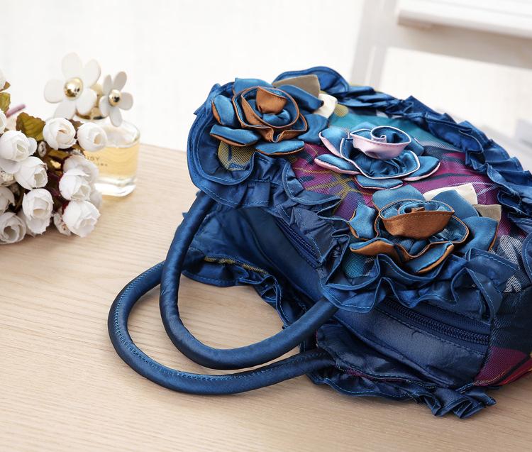 New Korean Style Medium Women's Handbag - Solid Color Lace Mommy Bag with Zipper