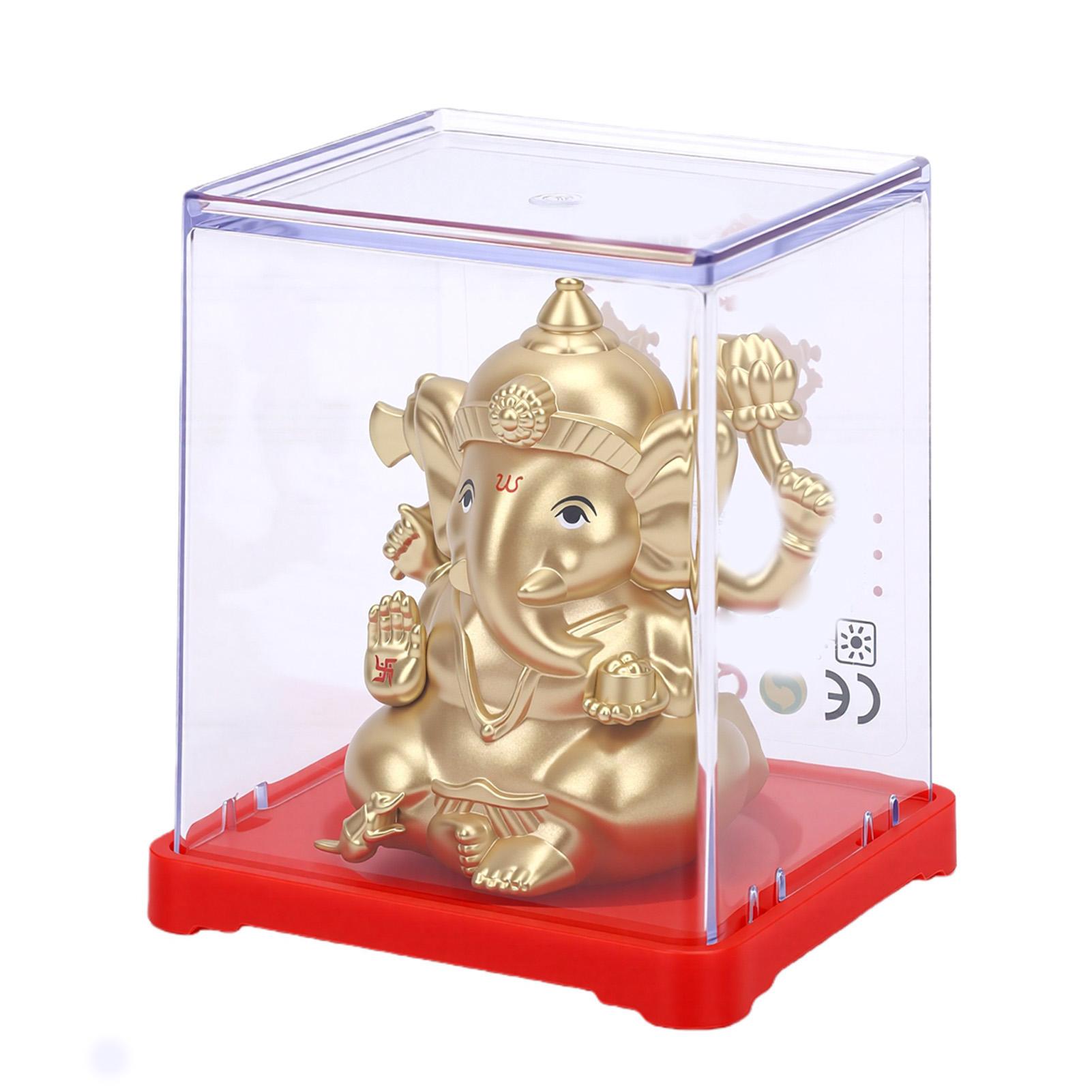 

2PCS Solar Swinging Elephant Toy 2 Inch Lucky Elephant Figurine Decoration for Car Dashboard Home Window Desk Type 1