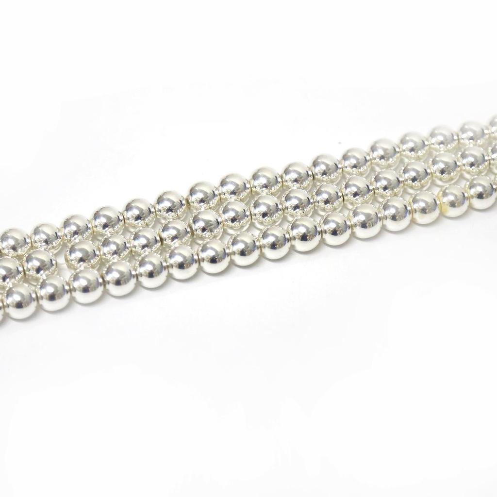 Hematite Beads Natural Stone Loose Beads For Jewelry Making Ball Bracelets DIY Accessories