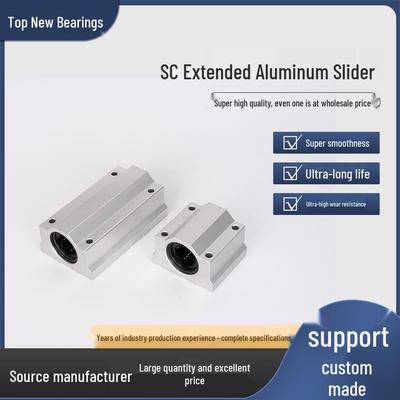 Aluminum Alloy SC25L30L35 Sliding Table Set with Extended Linear Bearing Support for Woodworking