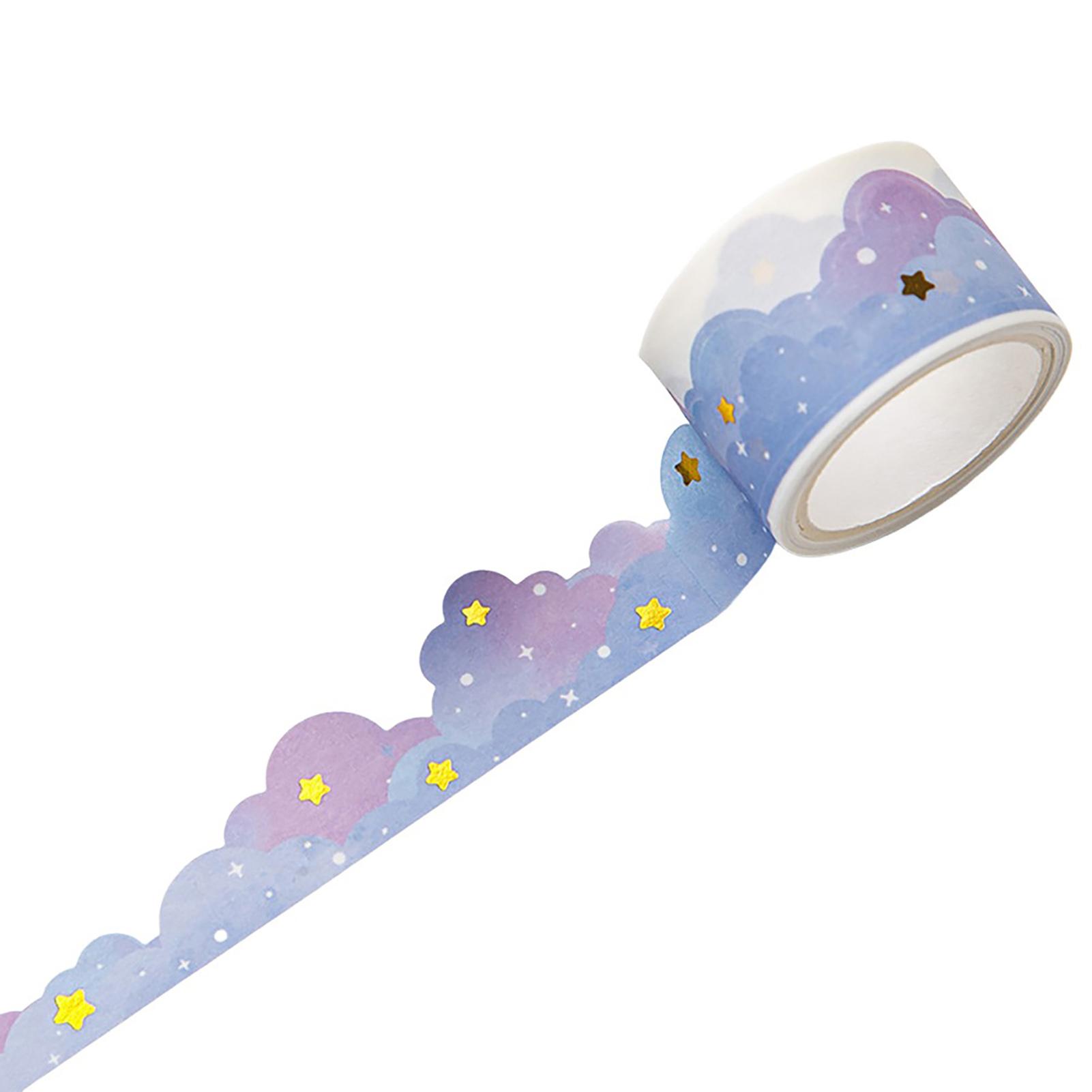 Tape Gold Foil Clouds Journal Cute Clouds Hot Stamping Washi Tape Scrapbook Washi Aesthetic Dreaming Clouds Redefine Life As Shown