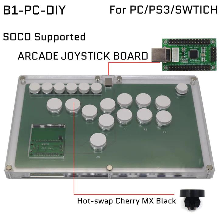 All Buttons Hitbox Style Arcade Joystick Fight Stick Video Game Controller Arcade Game Controller