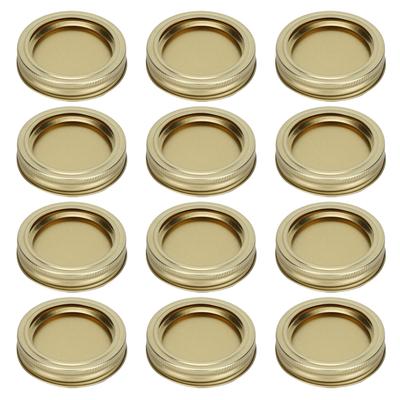 12 pezzi 70mm Rotondo Bocca Regolare Tipo Diviso Coperchio Contenitore Barattolo Coperchio Sigillante per Spezie Miele
