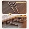 Set mit 1 tragbarem, faltbarem Holz-Laptop-Ständer zur Laptop-Kühlung, dreieckiges Belüftungsdesign, Büroaccessoires
