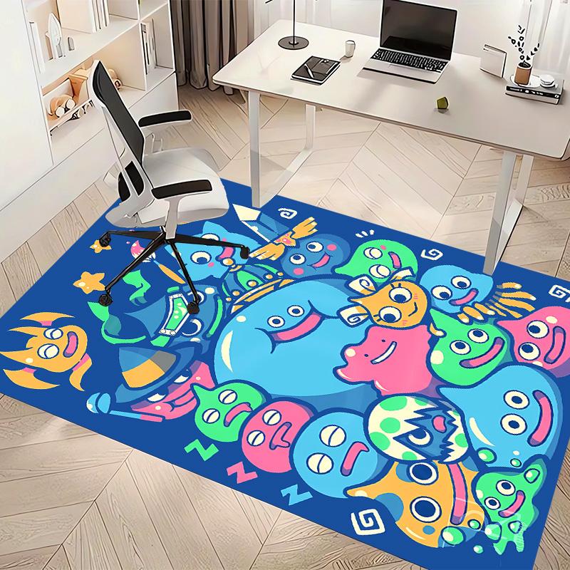 Dragon Quest Slimes Printed Absorbent Washable Carpet,Non-Slip Bathroom Mats,Kitchen Rugs,Living Room Entrance,Camping Picnic Rugs