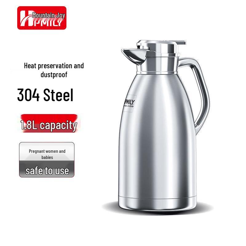 HPMILY 304 Stainless Steel Insulated Thermos Pot
