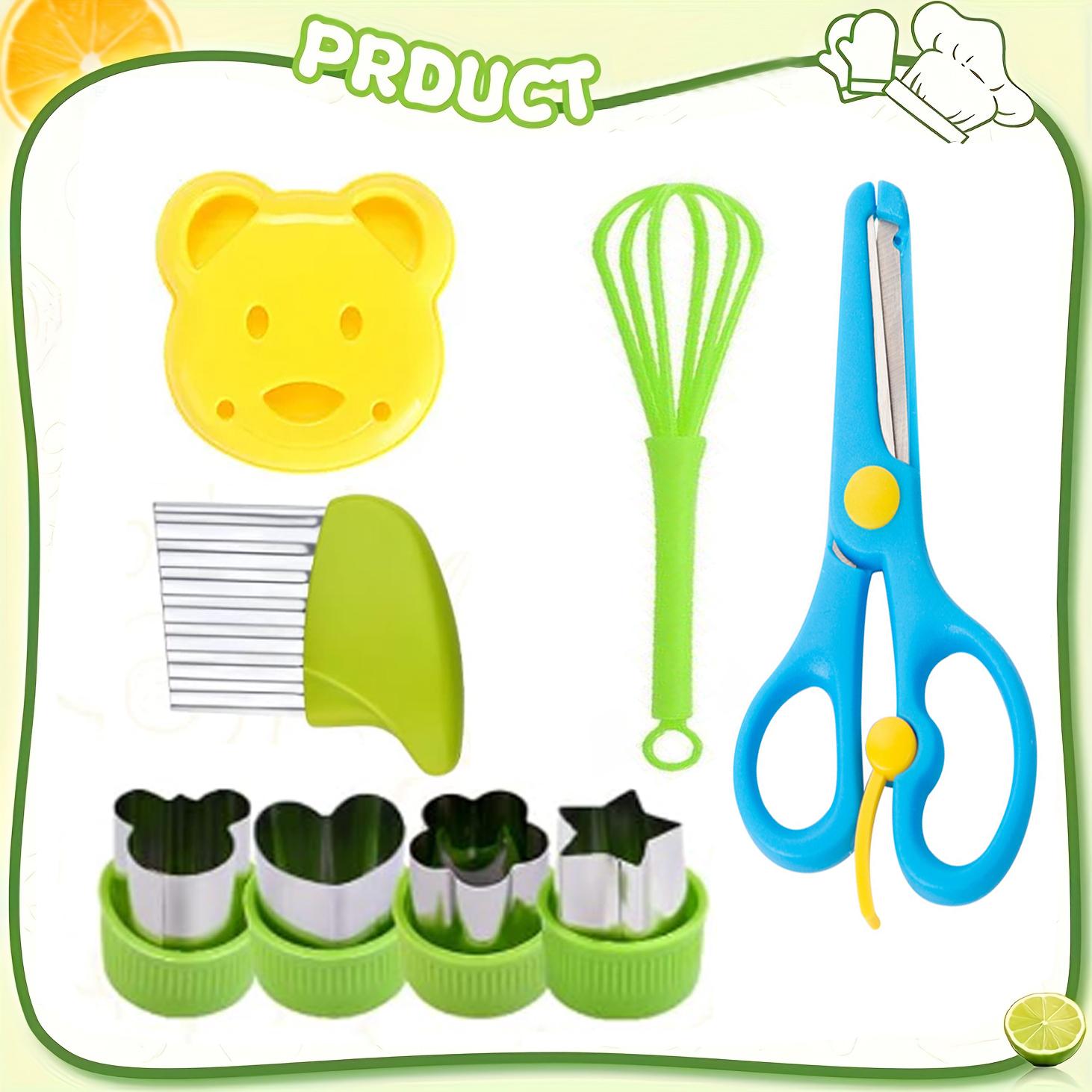 

7 шт. детский набор ножей для приготовления пищи, кухонные принадлежности для малышей, деревянный резак, пластиковый нож для чистки фруктов, кухонные принадлежности для малышей