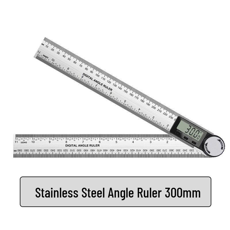 Two-in-One Digital Angle Finder & Protractor - Black and White Woodworking Tool