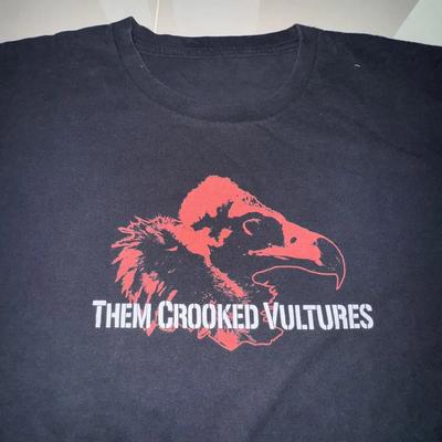 Them Crooked Vultures Cadeau Pour Amis T-shirt Noir Coton RD161 T-shirt Unisexe