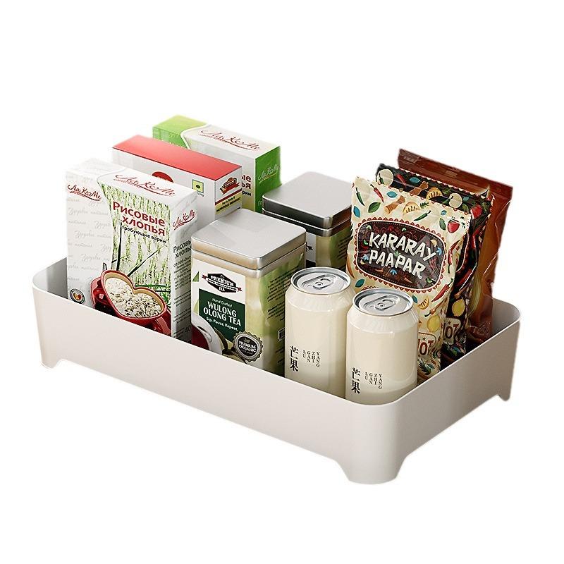 Yimijia double-layer drain tray plastic rectangular cup tableware fruit rack household coffee table tea tray