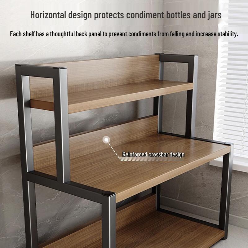 DANLE Reinforced Double-Layer Kitchen Spice and Storage Rack